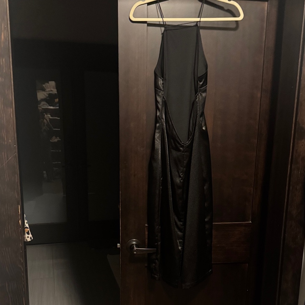 Lulu's Black Backless Dress - Picture 3 of 8